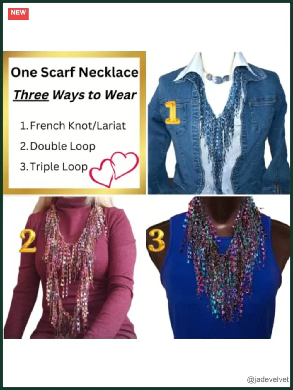 Lightweight Infinity Scarf Necklace Metallic Threading Fashion Scarf Jewelry